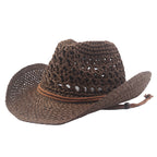 Customizable Natural Woven Wide-Brim Straw Hat