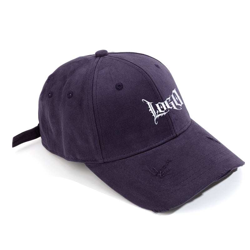 Customizable Distressed Structured Baseball Cap