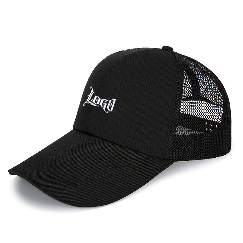 Custom Embroidery Available Baseball Cap with Mesh Panels