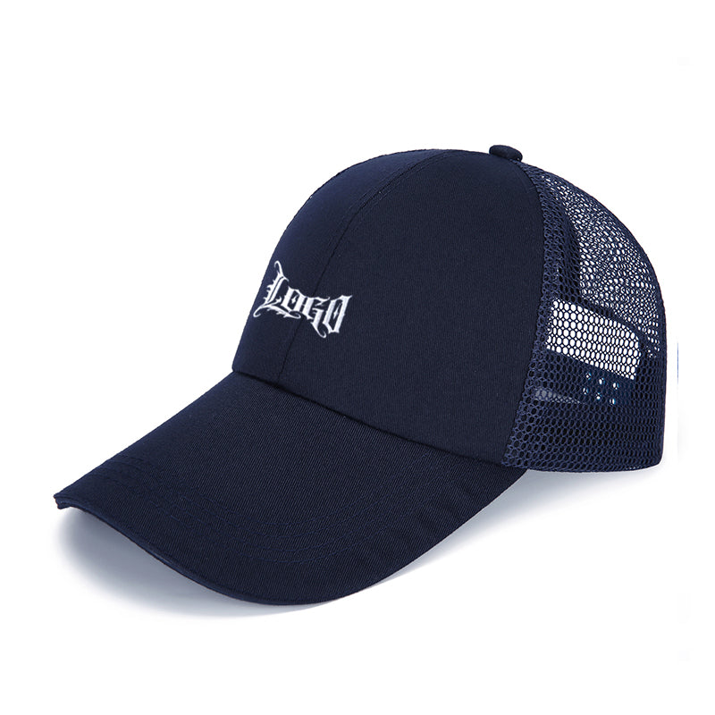 Custom Embroidery Available Baseball Cap with Mesh Panels
