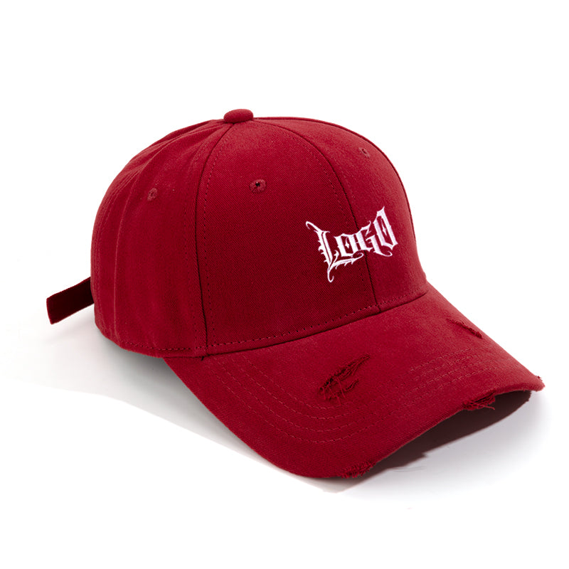 Customizable Distressed Unstructured Baseball Cap