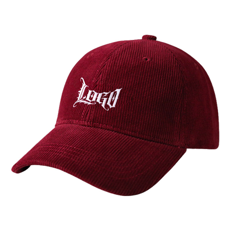 Customizable Corduroy Baseball Cap