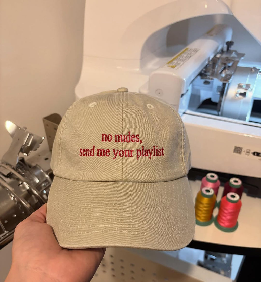 Customizable Quirky Phrase Embroidered Baseball Caps