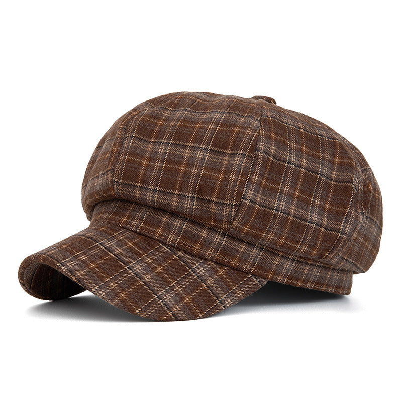 Customizable Vintage Plaid Beret