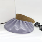 Customizable Pleated Luxe Sun Visor - 5-Color Collection