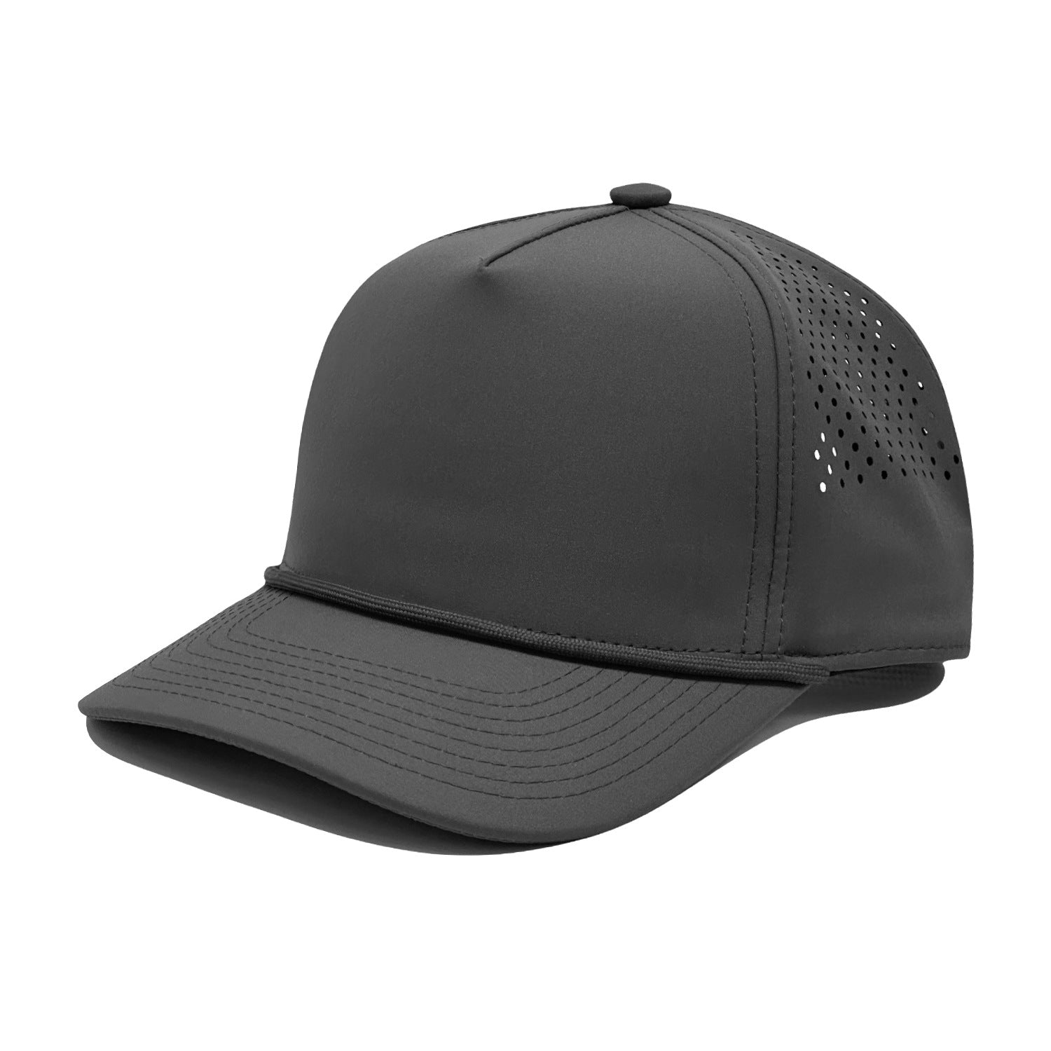 Customizable AeroFlow Perforated Baseball Cap - 10-Color Breathable Collection
