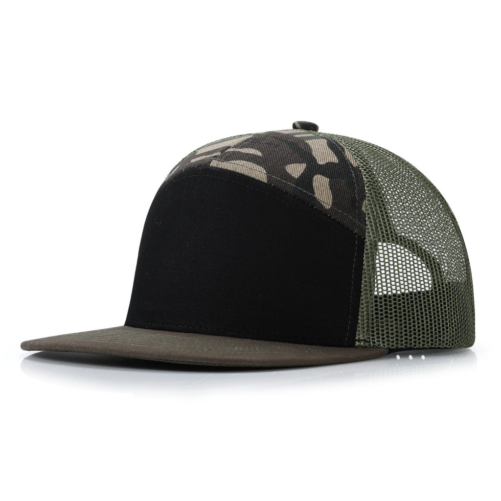 Customizable Omni-Vent Trucker Cap Collection - 15-Color Camo & Solid Series