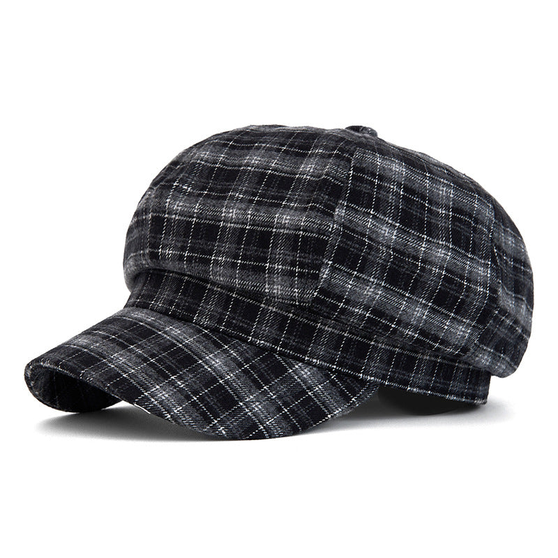 Customizable Vintage Plaid Beret