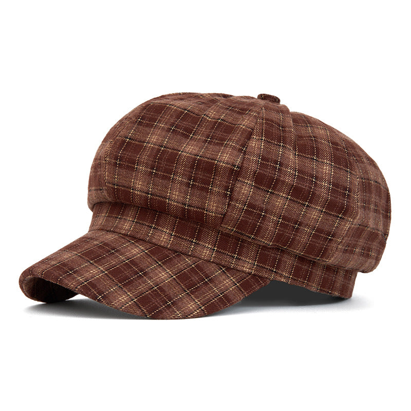 Customizable Vintage Plaid Beret