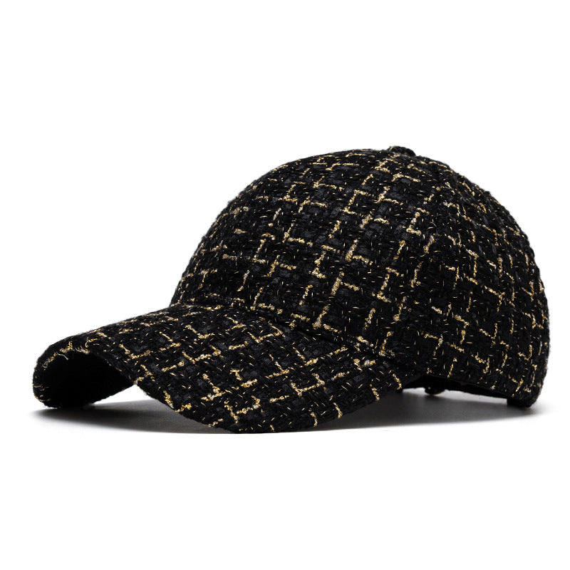 Customizable Classic Tweed Flat Cap for Women