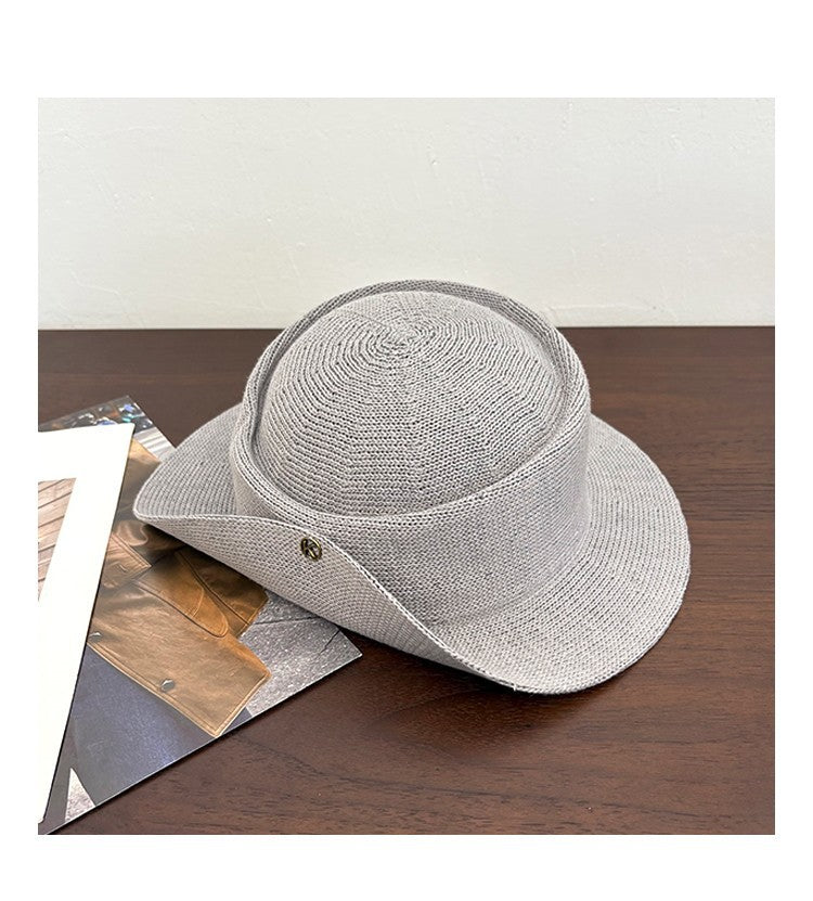 Customizable Classic Wide-Brim Straw Hat