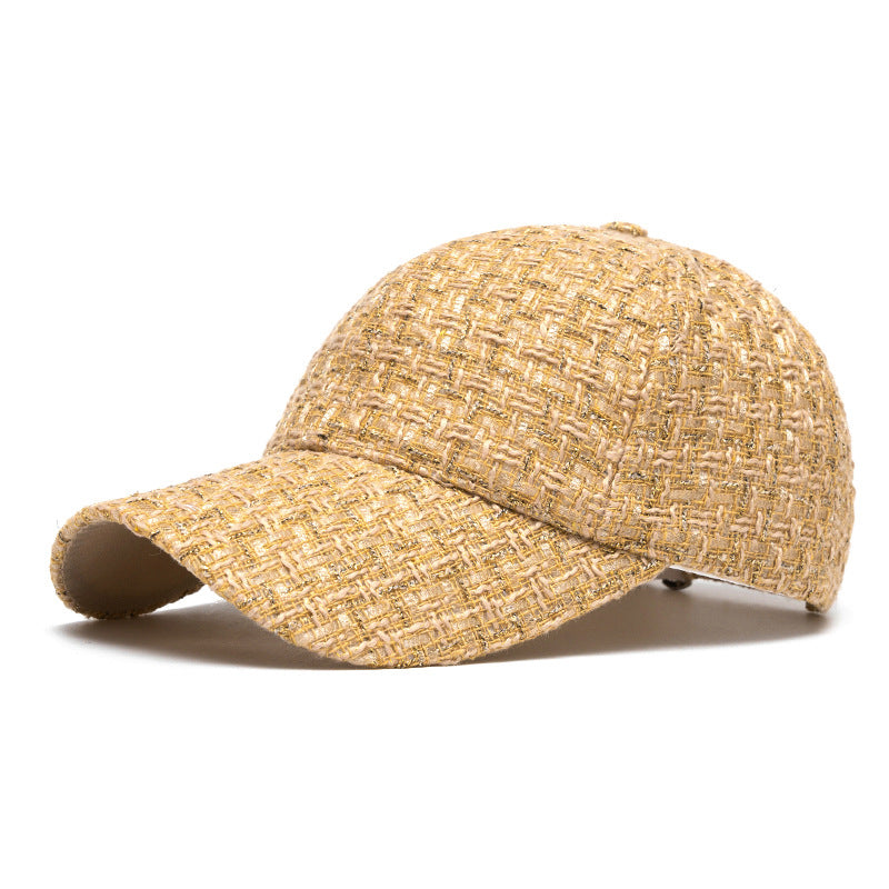 Customizable Classic Tweed Flat Cap for Women