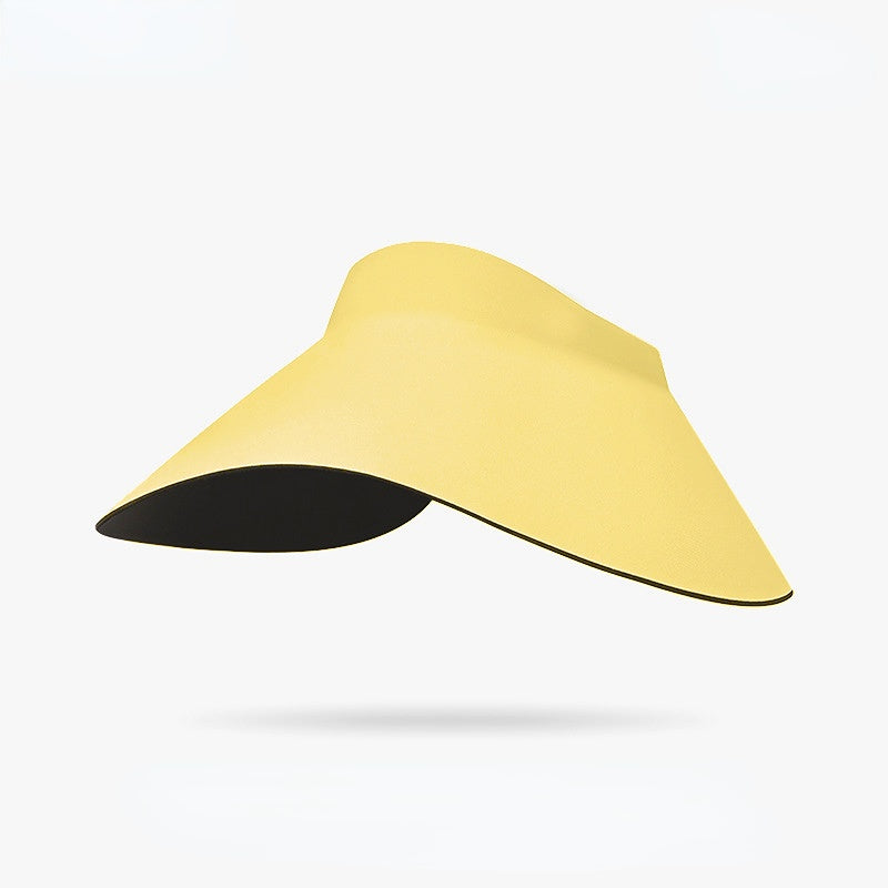 Customizable Ombre Wide-Brim Sun Visor - 10-Color Collection