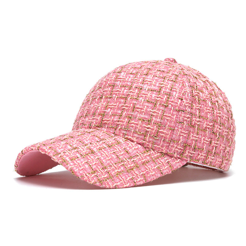 Customizable Classic Tweed Flat Cap for Women