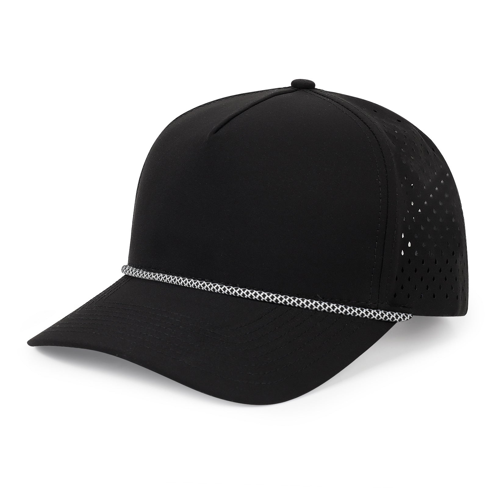 Customizable Aero-Band Perforated Baseball Cap - 9-Color Sport Collection