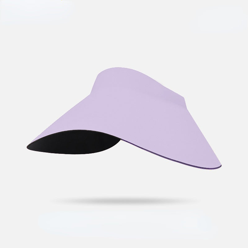 Customizable Ombre Wide-Brim Sun Visor - 10-Color Collection