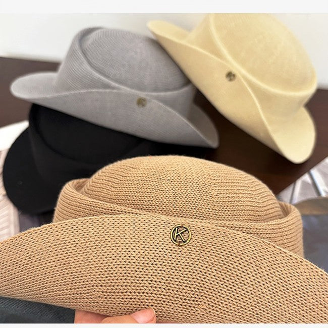 Customizable Classic Wide-Brim Straw Hat