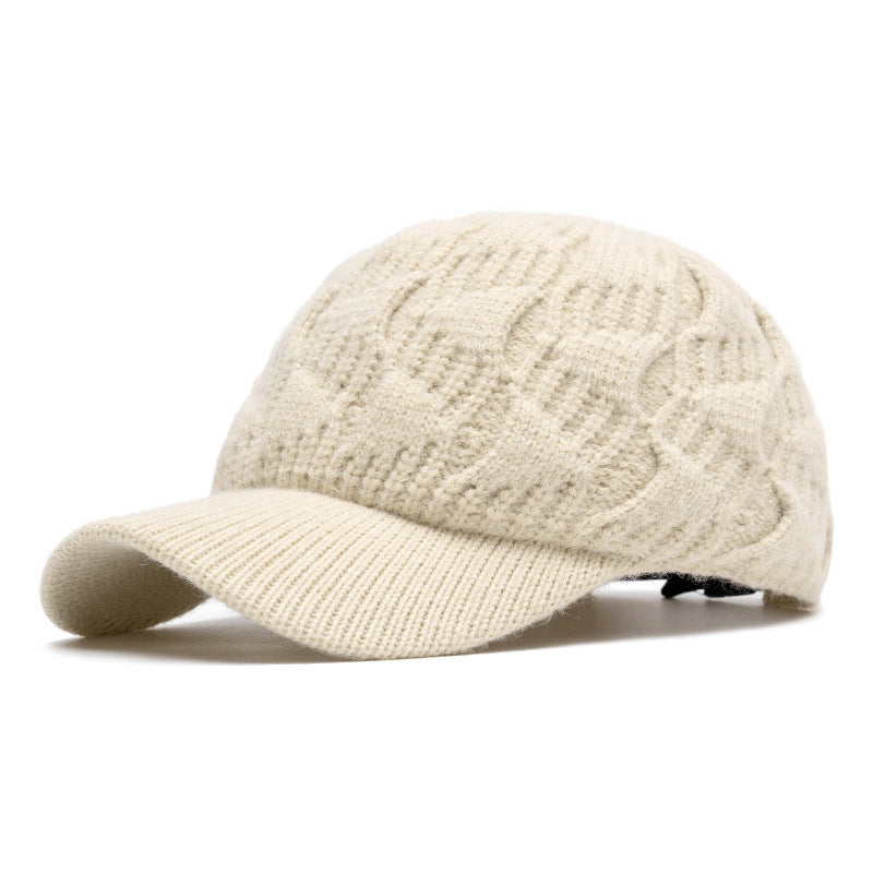 Customizable Cable Knit Baseball Cap - 6 Color Collection
