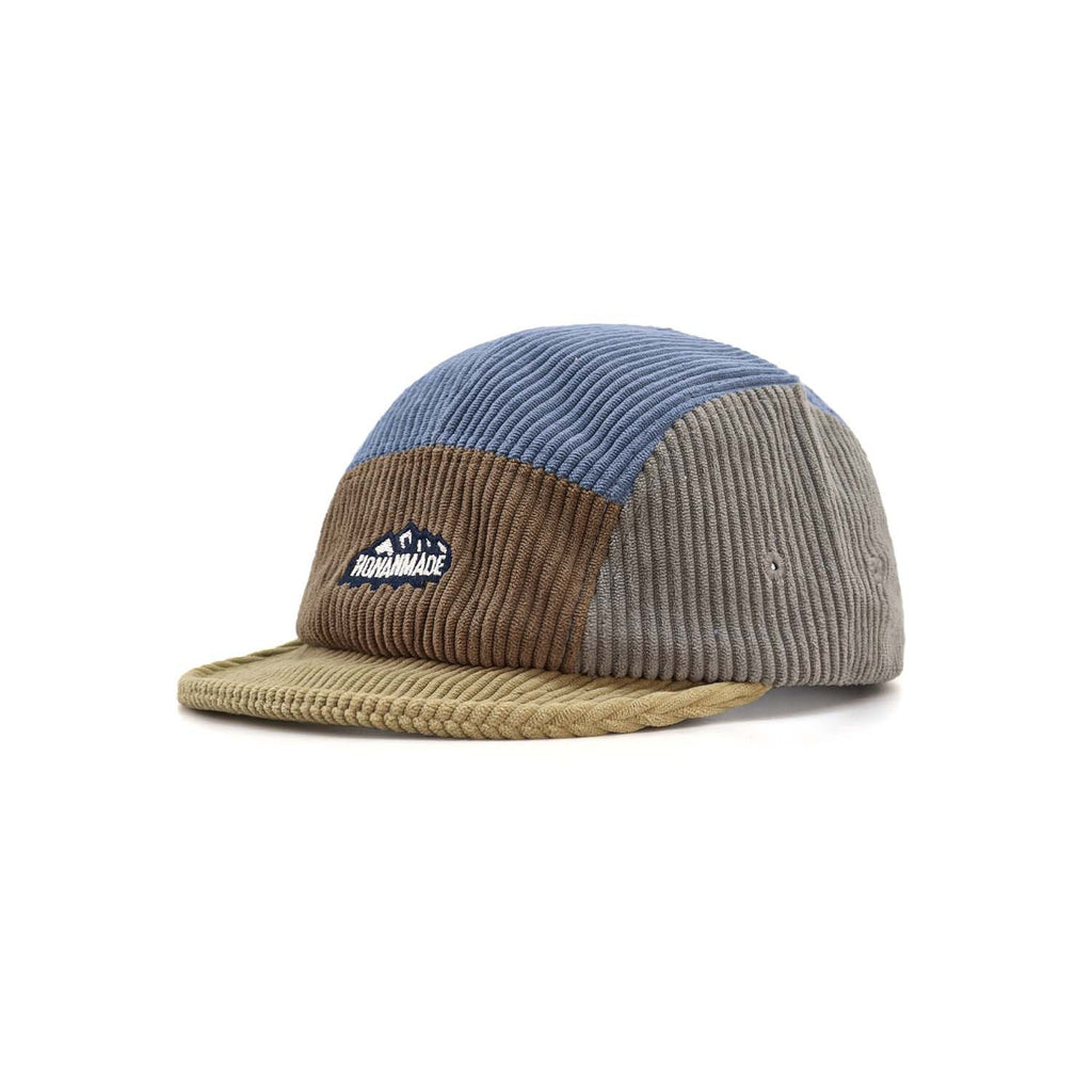 Customizable Corduroy Color-Block Five-Panel Cap