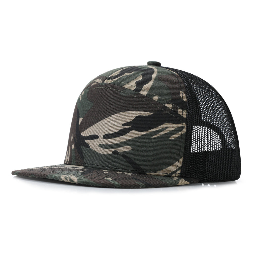 Customizable Omni-Vent Trucker Cap Collection - 15-Color Camo & Solid Series