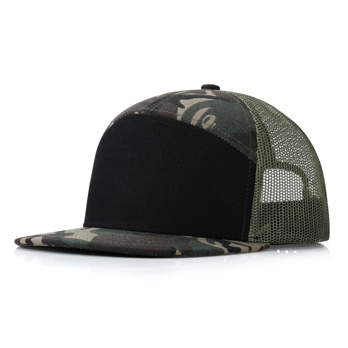 Customizable Omni-Vent Trucker Cap Collection - 15-Color Camo & Solid Series