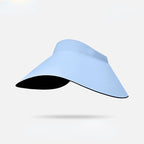 Customizable Ombre Wide-Brim Sun Visor - 10-Color Collection