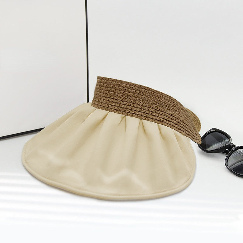 Customizable Pleated Luxe Sun Visor - 5-Color Collection