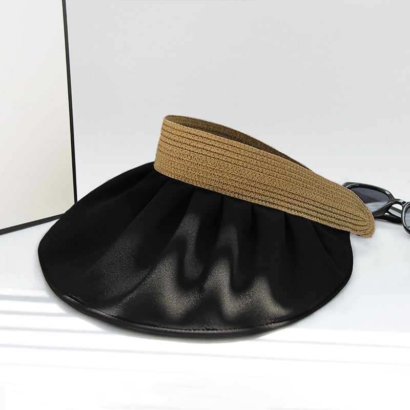 Customizable Pleated Luxe Sun Visor - 5-Color Collection