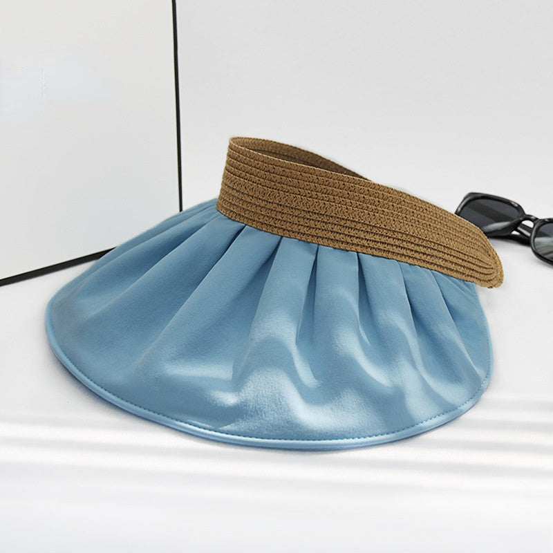 Customizable Pleated Luxe Sun Visor - 5-Color Collection