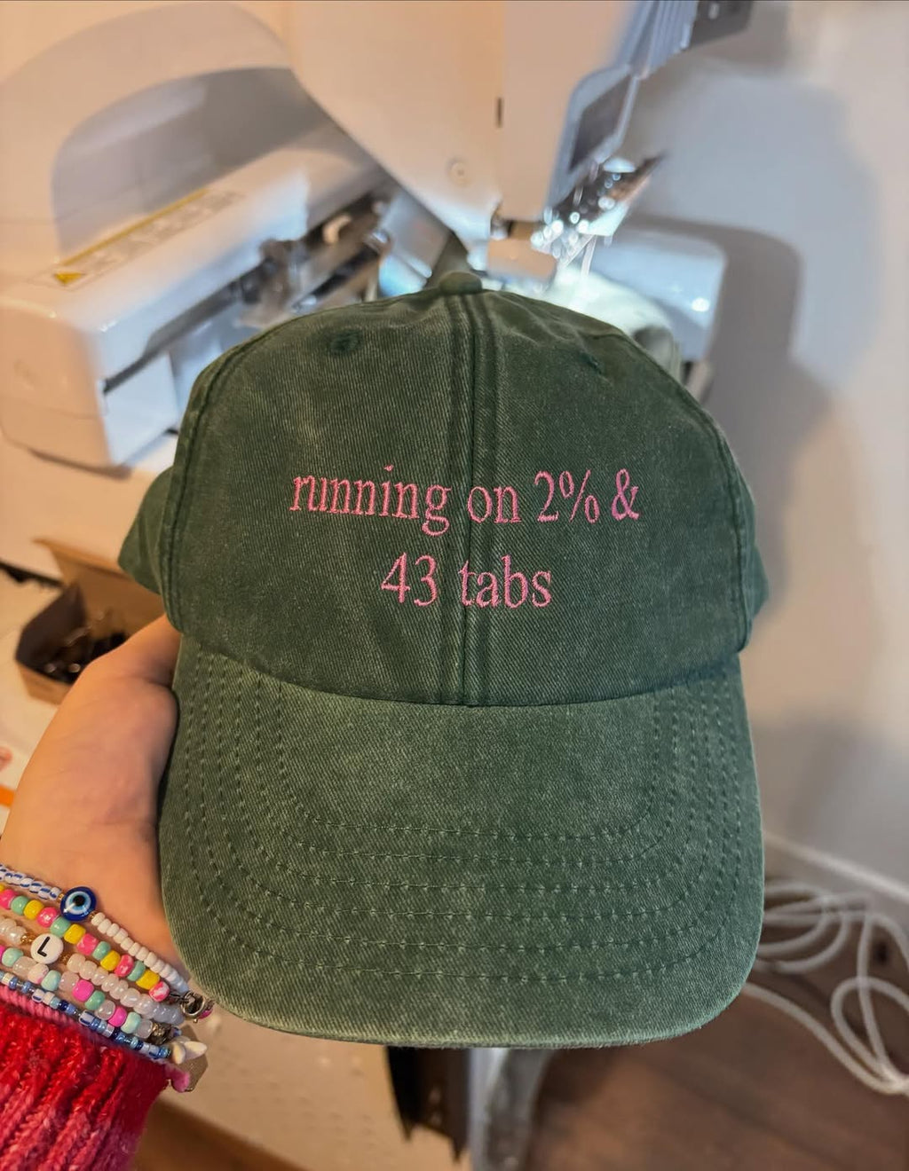 Customizable Quirky Phrase Embroidered Baseball Caps