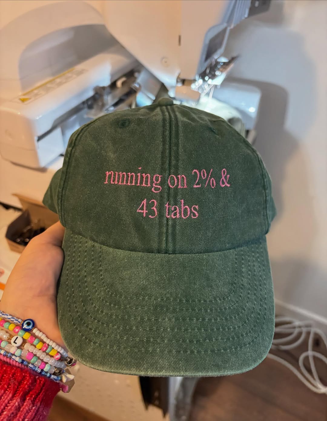 Customizable Quirky Phrase Embroidered Baseball Caps