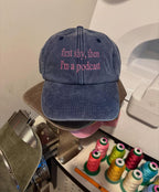 Customizable Quirky Phrase Embroidered Baseball Caps